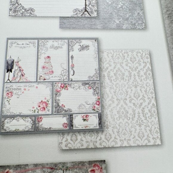 Stamperia Wedding Scrapbooking Pad 10 Double-Faced Sheets 12 x 12 Acid-Free NEW - Picture 10 of 16